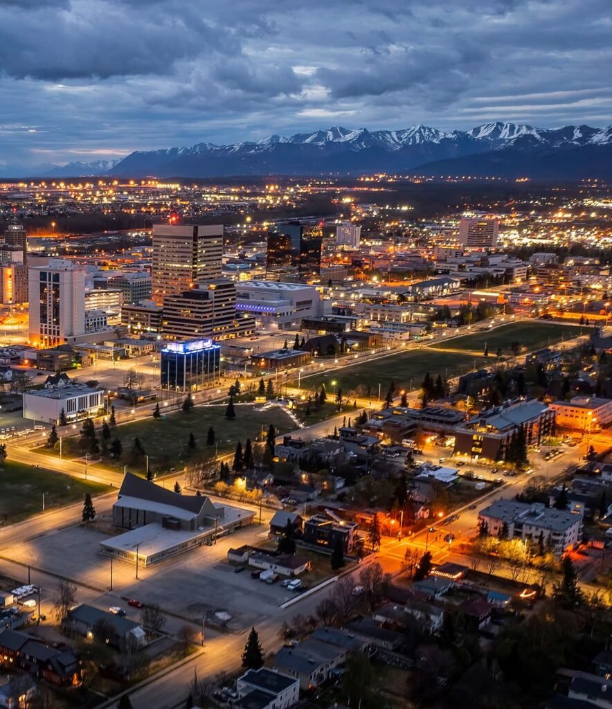 Anchorage, Alaska Dusk